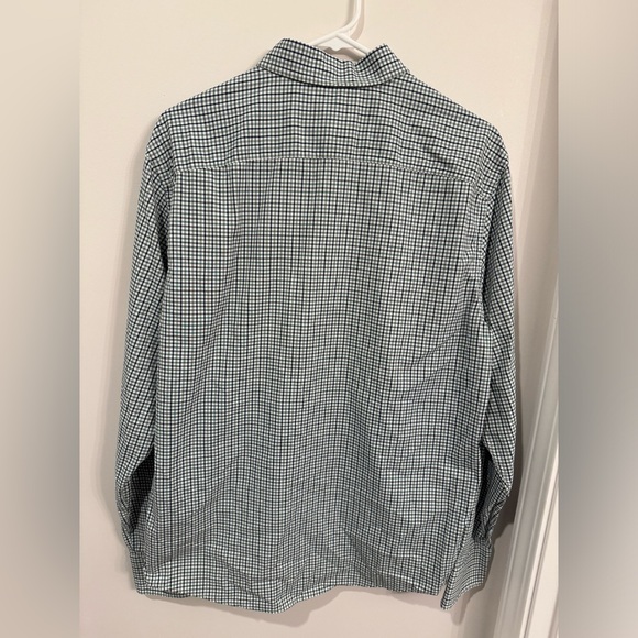 UNTUCKit Shirt Mens Large Green Plaid Long Sleeve Nylon Stretch Casual Button Up - Picture 6 of 6